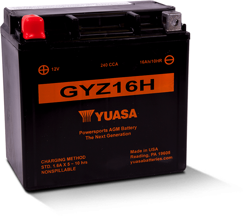 Yuasa GYZ16H High Performance Maintenance Free AGM 12 Volt Battery - YUAM716GH