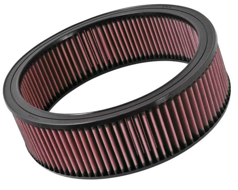 K&N Replacement Air Filter GM CARS & TRUCKS, 1968-97 - E-1500 for 1980-1991 GMC Jimmy - angle view
