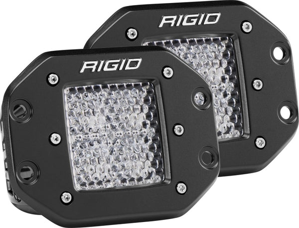 Rigid Industries Dually - Flush Mount - 60 Deg. Lens - Set of 2 - 212513 by Rigid Industries - front view