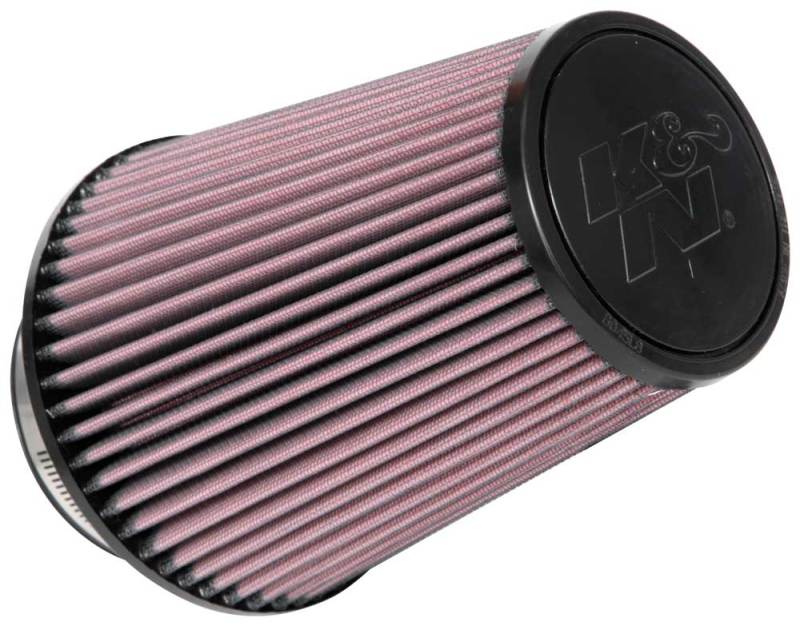 K&N Universal Clamp-On Air Filter 4in FLG / 6-1/2in B / 4-1/2in T / 8in H - RU-1027 for 1994-2002 Dodge Ram 2500 - front view