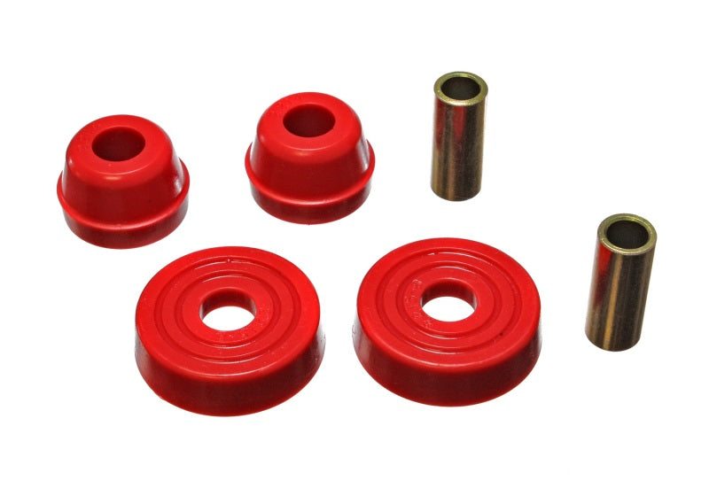 Energy Suspension 83-04 Ford Mustang SVO Red McPherson Strut Tower Bushing Set - 4.7114R for 1983-2004 Ford Mustang - angle v