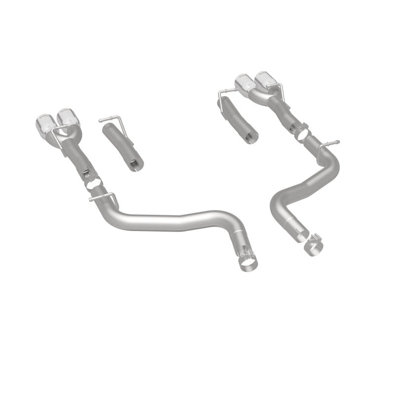 MagnaFlow Axle-Back, SS, 2.5in, Quad Split Rear 3.5in Tip 2015 Dodge Challenger 3.6L V6 - 19218