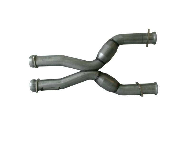 BBK 79-04 Mustang Coyote Swap Short Mid X Pipe w Catalytic Converters 3.0 For BBK Long Tube Headers - 1786