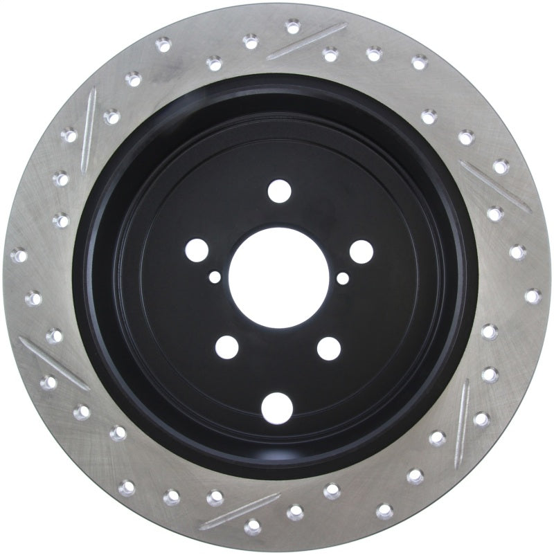 StopTech 08-10 Impreza WRX (Exc STi)/08-10 Impreza Coupe/Sedan Slotted & Drilled Left Rear Rotor - 127.47029L