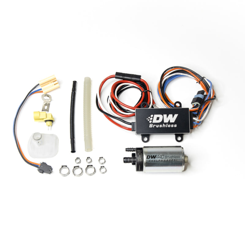 DeatschWerks DW440 440lph Brushless Fuel Pump w/ PWM Controller &amp; Install Kit 2015+ Ford Mustang GT