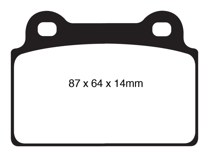 EBC 08-16 Mitsubishi Lancer Evo 10 2.0 Turbo (1 piece rotor) Redstuff Rear Brake Pads - DP31985C