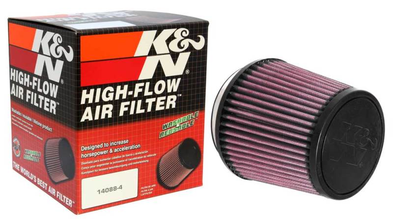 K&N Universal Air Filter 4in Flange / 5-3/8 in Base / 4-1/2in Top / 5in Height - RU-3600