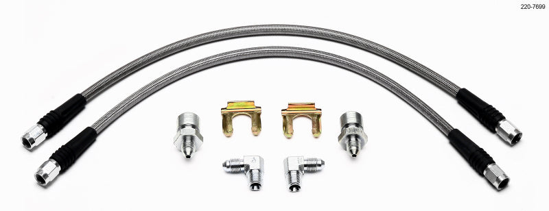 Wilwood Flexline Kit 55-57 Chevy w/ Forged Dynalite Front Caliper - 220-7699