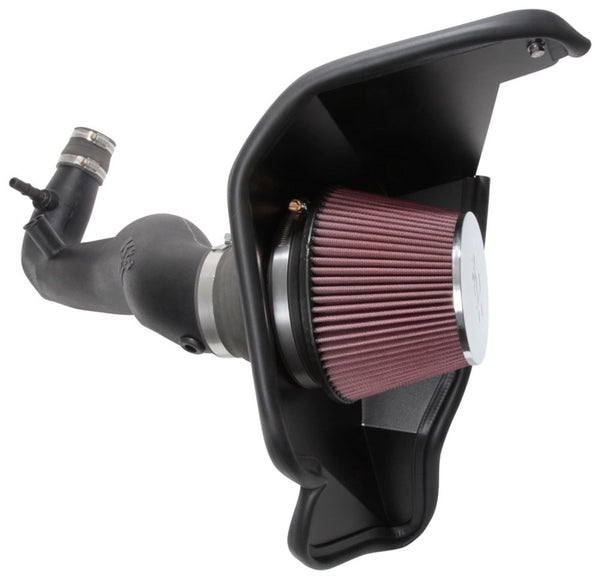 K&N 2018 Ford Mustang L4-2.3L F/I Aircharger Performance Intake - 63-2606 for 2018-2023 Ford Mustang - front view