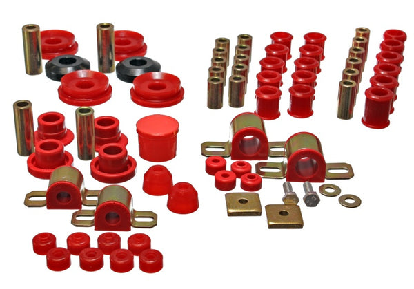 Energy Suspension 95-98 Nissan 240SX (S14) Red Hyper-Flex Master Bushing Set - 7.18107R for 1995-1998 Nissan 240SX - front vi