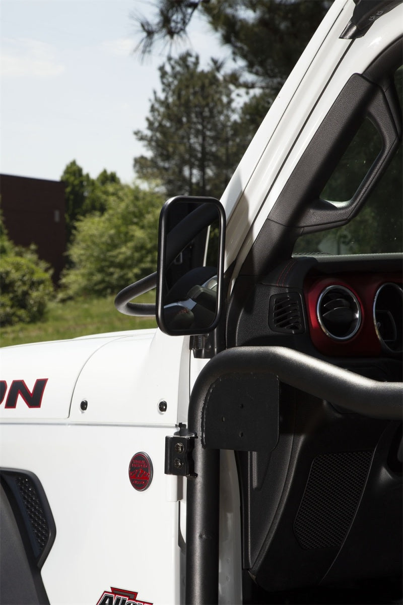 Rugged Ridge 18-20 Jeep Wrangler JL/JT Rectangular Trail Mirror Kit - 11025.26 for 2018-2026 Jeep Wrangler - detail view