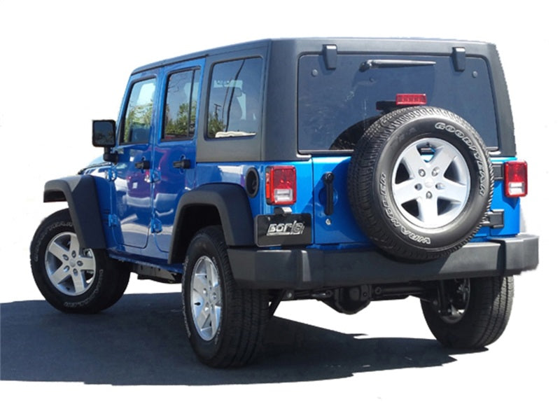 Borla 12-15 Jeep Wrangler 3.6L V6 Auto/Manual Trans Turndown Tip Dual Left Rear Exit Exhaust - 140634