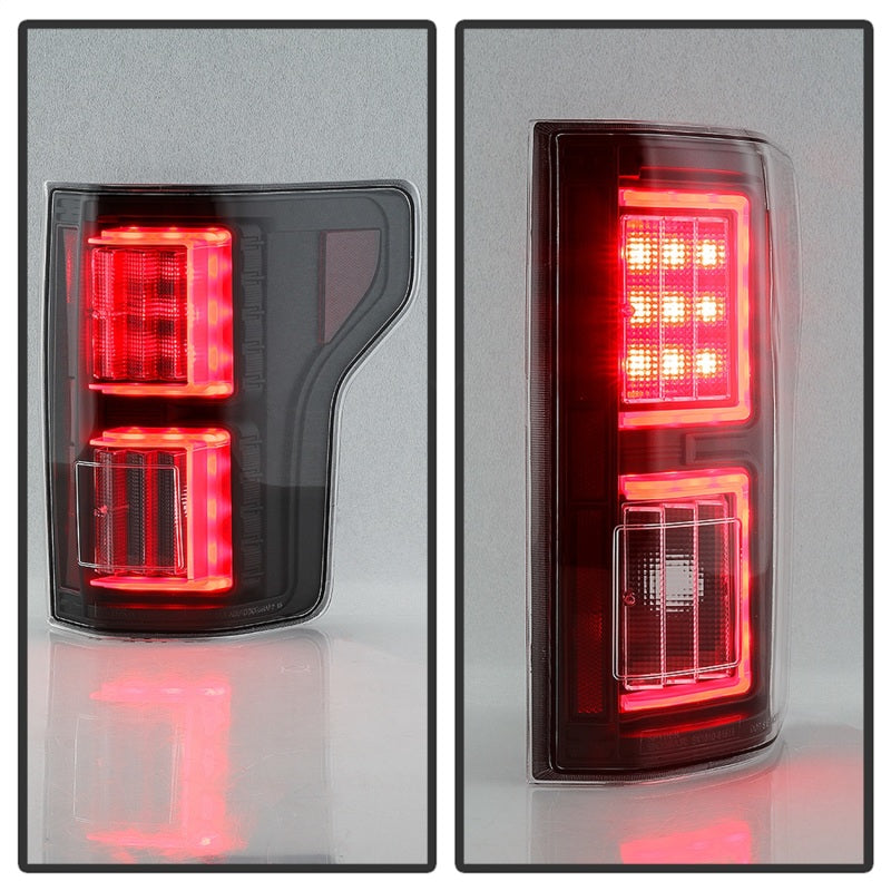 Spyder Ford F150 15-17 Light Bar LED Tail Lights (Not Compatible w/ Rear Blind Spot) - Black - 5085948