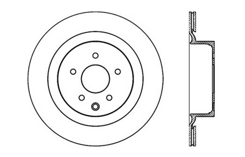 StopTech Infiniti G37 / Nissan 370Z SportStop Slotted &amp; Drilled Rear Left Rotor