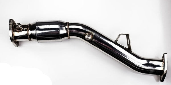 Turbo XS 02-07 WRX-STi  / 04-08 Forester XT High Flow Catalytic Converter Pipe - WS02-CP for 2015-2021 Subaru WRX STI - front