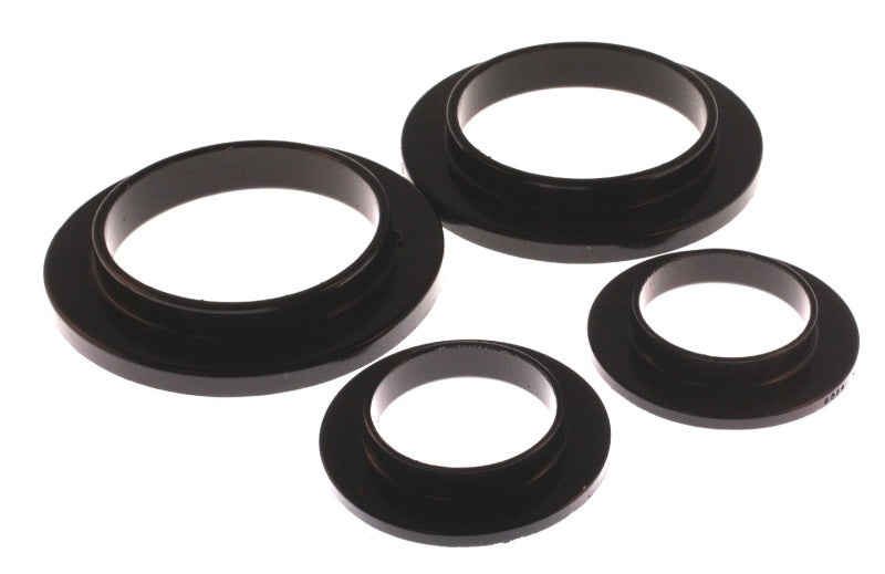 Energy Suspension 79-04 Ford Mustang SVO Black Rear Spring Upper &amp; Lower Isolator Set - 4.6101G