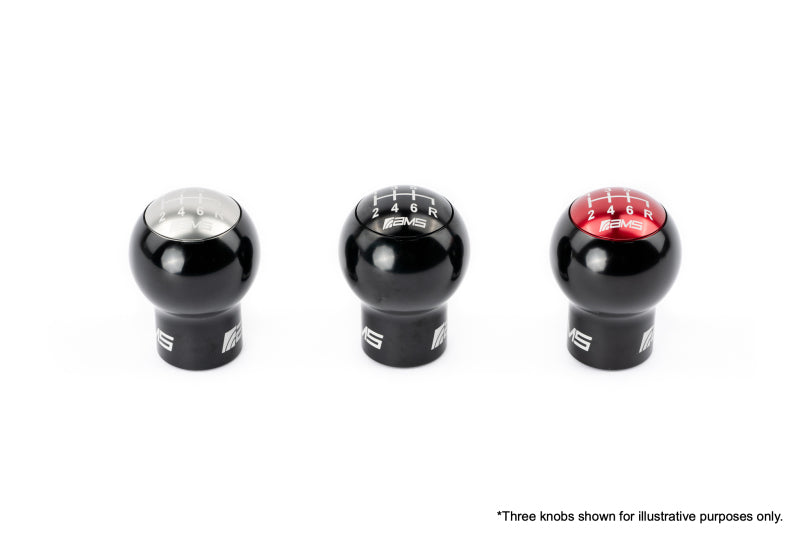 AMS Performance Subaru WRX/STi 6-Speed Billet Shift Knob (Incl Red, Black, &amp; Gunmetal Cap) - AMS.50.06.0002-1