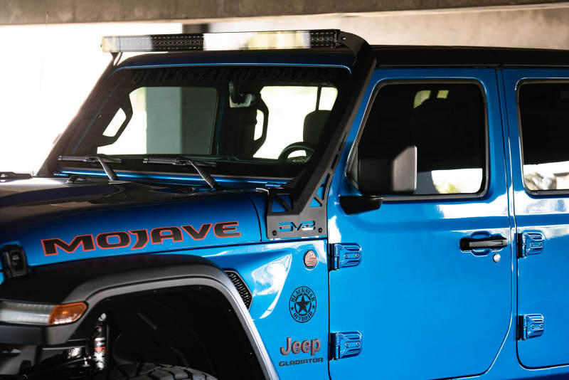 DV8 Offroad 20-22 Jeep JL 392 &amp; JT Mojave A-Pillar Light Bar Mount - LBJL-07