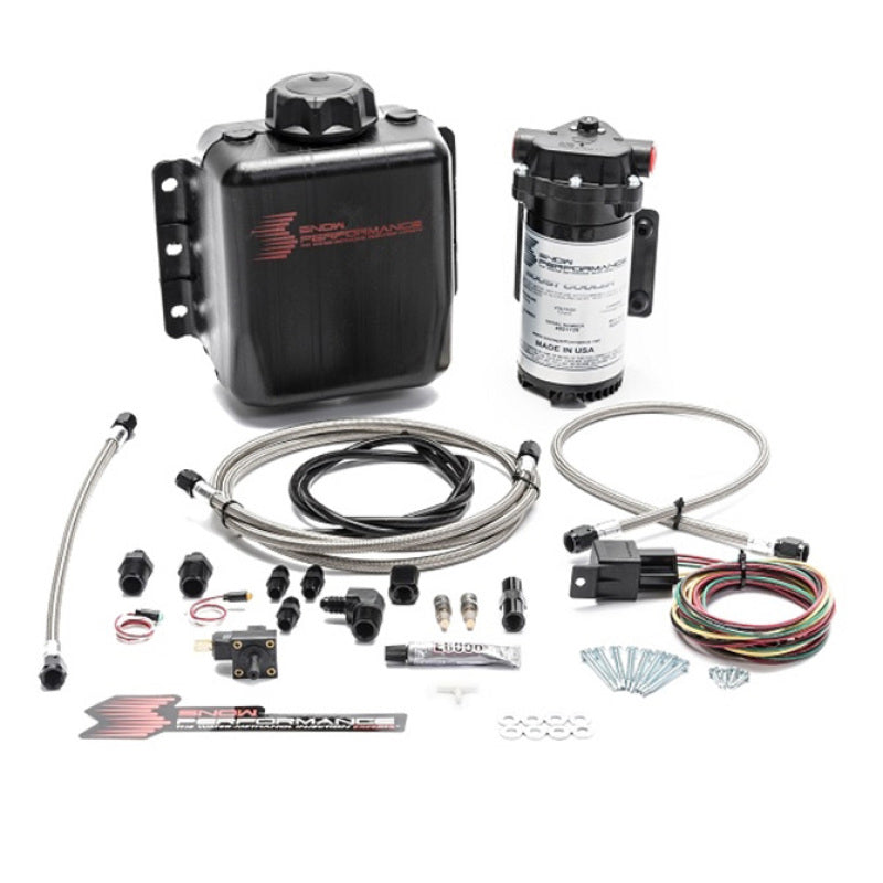 Snow Performance Stg 1 Boost Cooler Water Injection Kit TD (w/SS Braided Line &amp; 4AN Fittings) - SNO-301-BRD