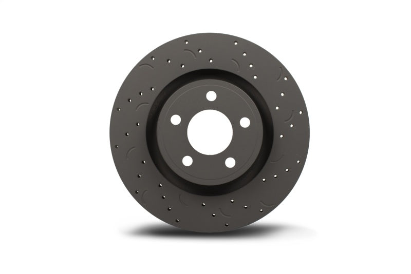 Hawk Talon 2016 Toyota Land Cruiser Drilled and Slotted Front Brake Rotor Set - HTC4977 for 2007-2019 Toyota Tundra - side vi