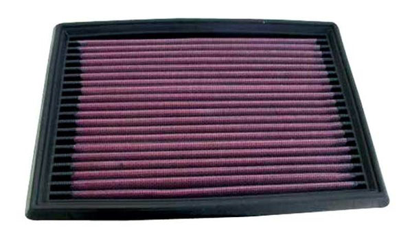K&N 90-96 Nissan 300ZX 3.0L / 95-01 Honda Civic V 1.4/1.6L Drop In Air Filter - 33-2036 for 1996-2000 Honda Civic - front vie