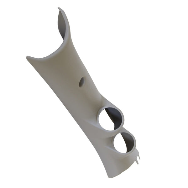 Autometer 10-12 Dodge Ram 52mm Taupe Dual Pillar Pod - 17218 for 2009-2010 Dodge Ram 1500 - front view