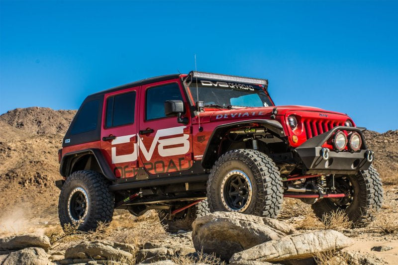 DV8 Offroad 07-18 Jeep Wrangler JK Front &amp; Rear Flat Tube Fenders