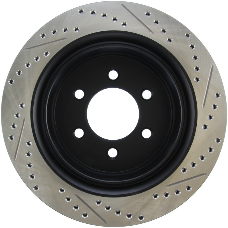 StopTech 10-20 Ford F-150 Slotted & Drilled Sport Brake Rotor - Rear Right - 127.65135R