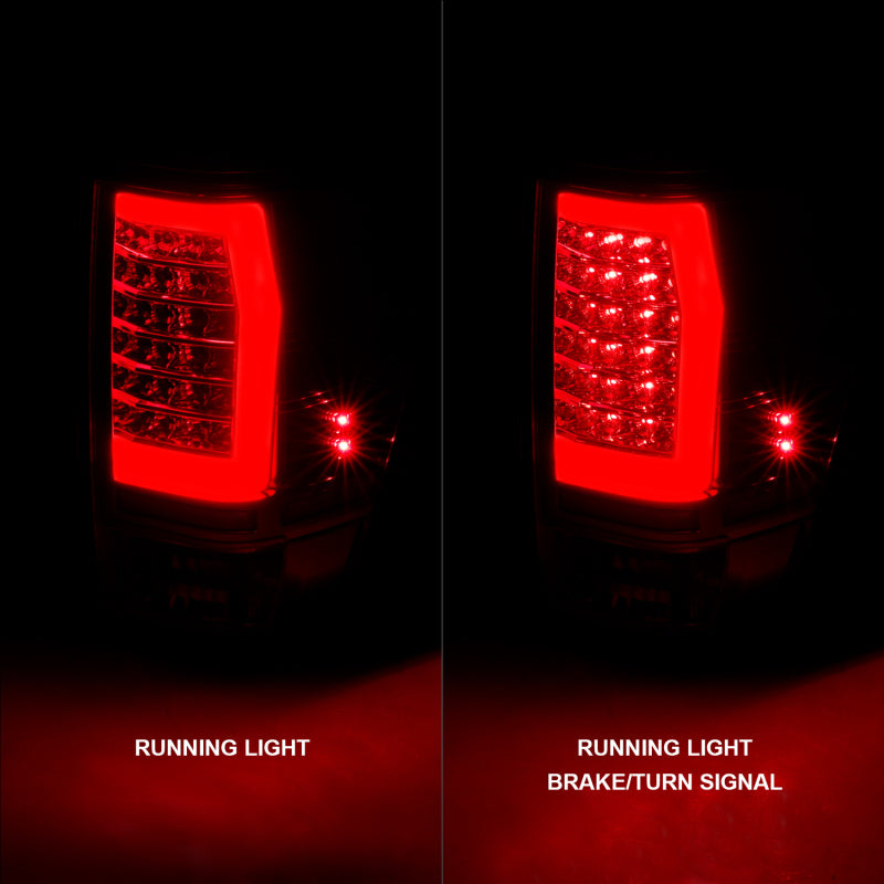 Anzo 04-15 Nissan Titan Full LED Tailights Chrome Housing Red/Clear Lens - 311422