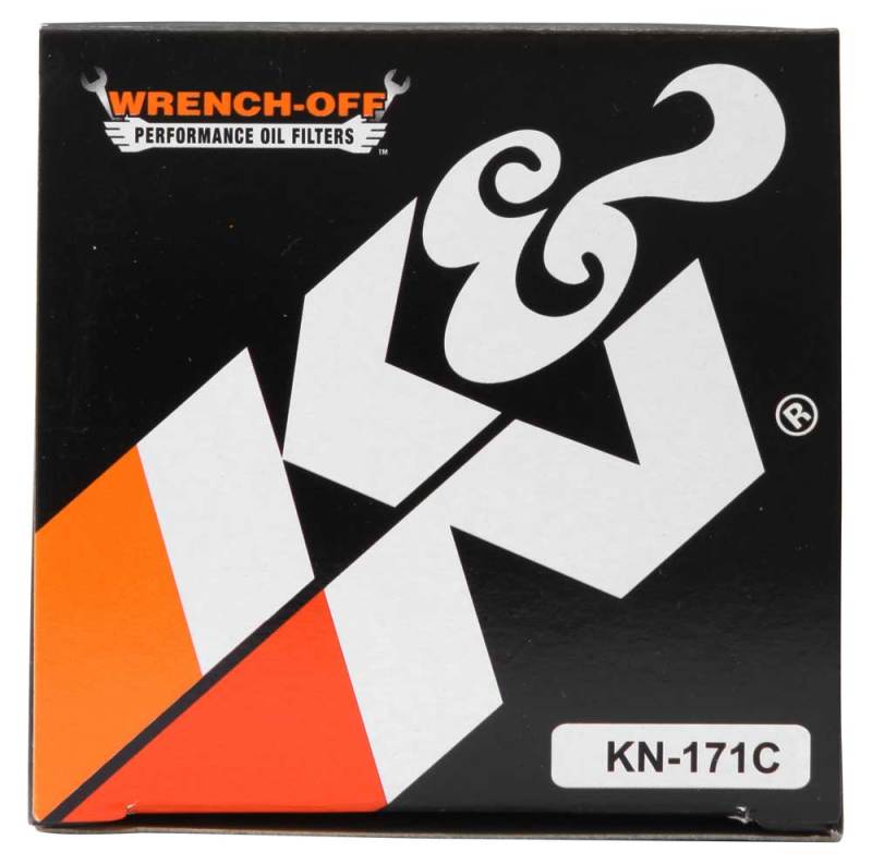 K&amp;N Harley Davidson / Buell 3in OD x 4.063in H Chrome Oil Filter - KN-171C