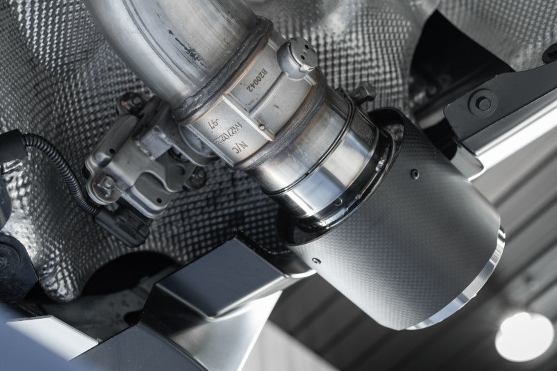 MBRP 2020+ Toyota Supra 3.0L 3in Catback Dual Rear Carbon Fiber Tips - T304 - S43003CF