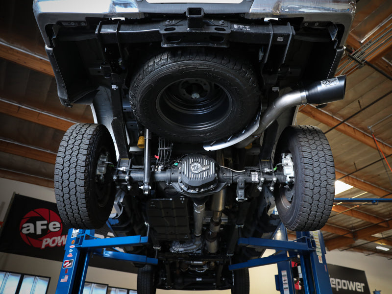 aFe Apollo GT Series 3-1/2in 409 SS Axle-Back Exhaust 17-20 Ford F-250/F-350 6.2/7.3L w/ Black Tips - 49-43116-B