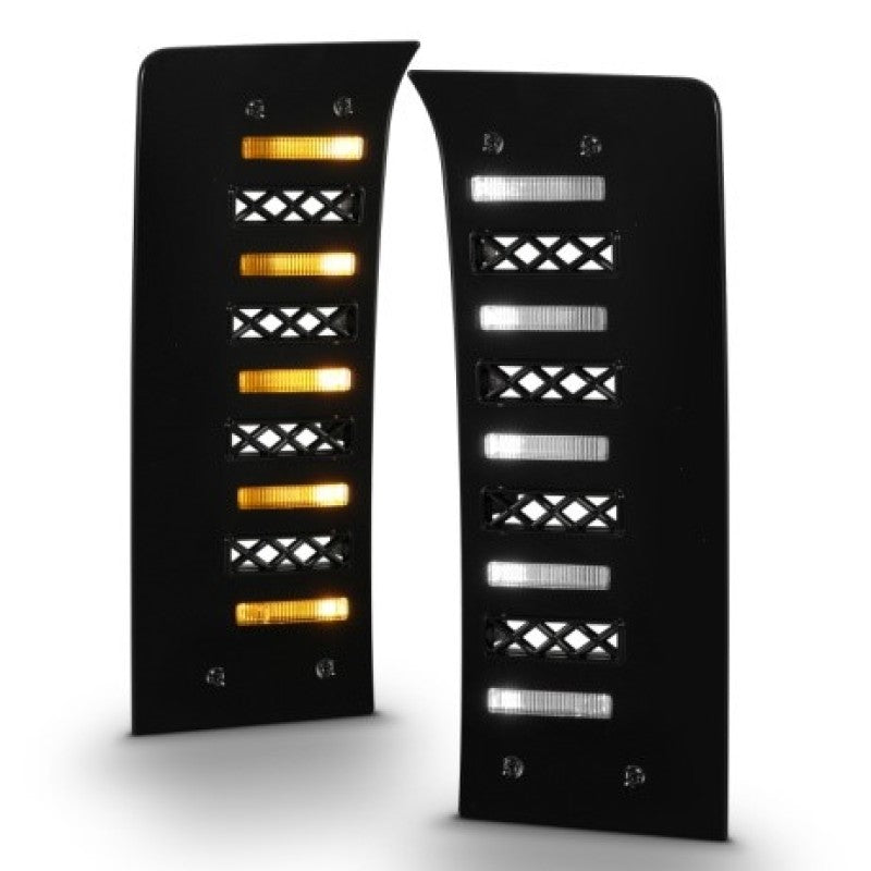 ANZO 22-24 Toyota Tundra (w/Factory LED Refl. &amp; OE Bumper) Z-Series Full LED DRL Vent Lights - Pair - 511089X