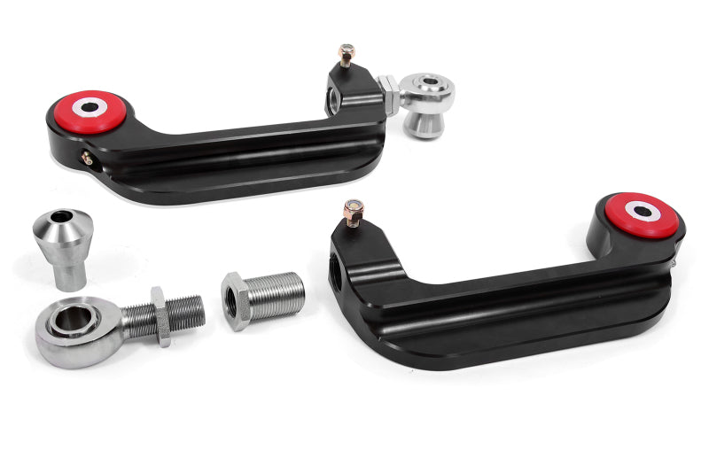 BMR 15-23 S550 Mustang Billet Aluminum Camber Links Adjustable (Poly/Rod ends) - Black Anodized - UCA762