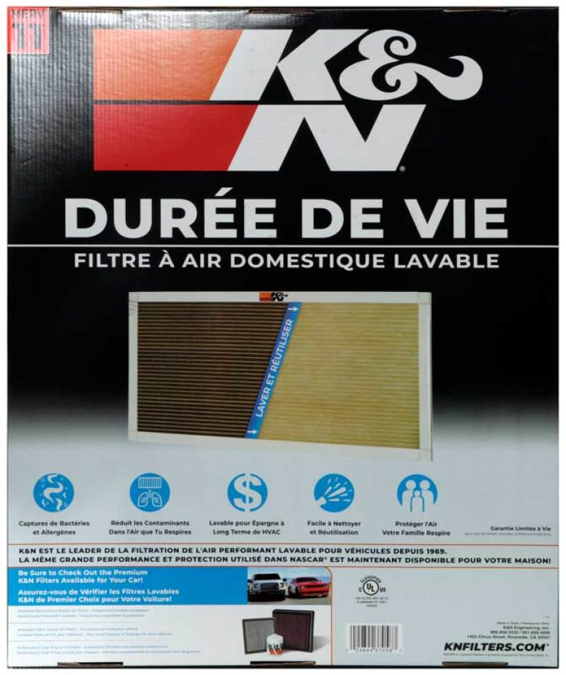 K&N HVAC Filter - 20 x 24 x 1 - HVC-12024