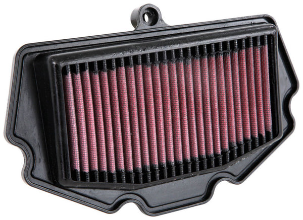 K&N 2018 Kawasaki EX400 Ninja Replacement Air Filter - KA-4018 for 2019-2023 Kawasaki EX400 Ninja 400 - front view