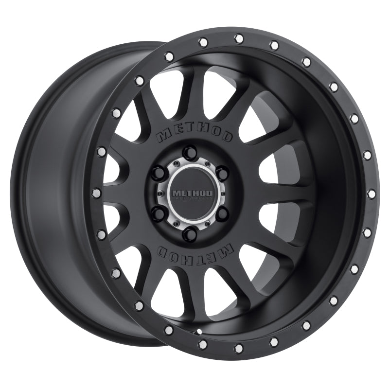 Method MR605 NV 20x10 -24mm Offset 6x5.5 106.25mm CB Matte Black Wheel - MR60521060524N