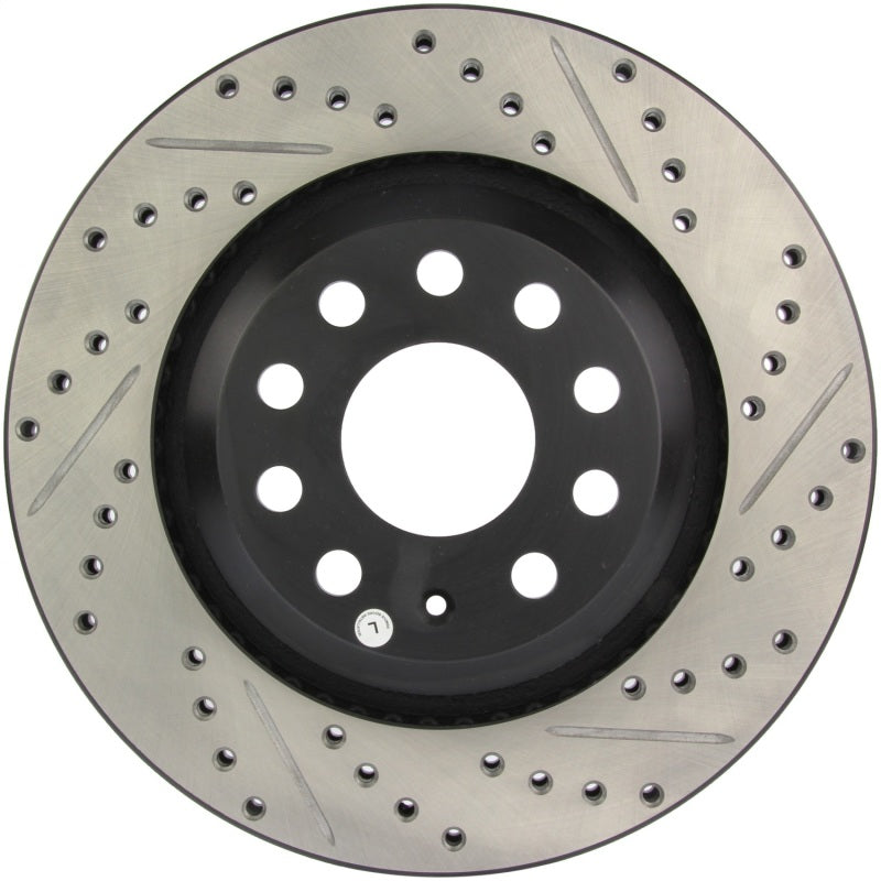 StopTech 09 VW Passat CC / 06-09 Passat Slotted &amp; Drilled Left Rear Rotor - 127.33113L