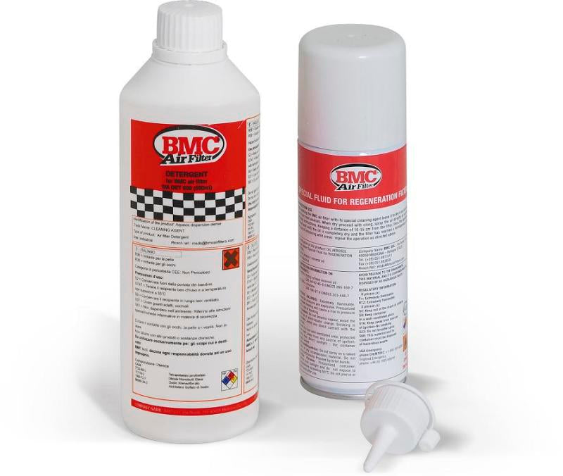 BMC Complete Filter Washing Kit - 500ml Detergent &amp; 200ml Oil Spray - WA200-500