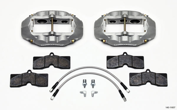 Wilwood D8-6 Front Caliper Kit Clear Corvette C2 / C3 65-82 - 140-11857 for 2007-2018 Jeep Wrangler