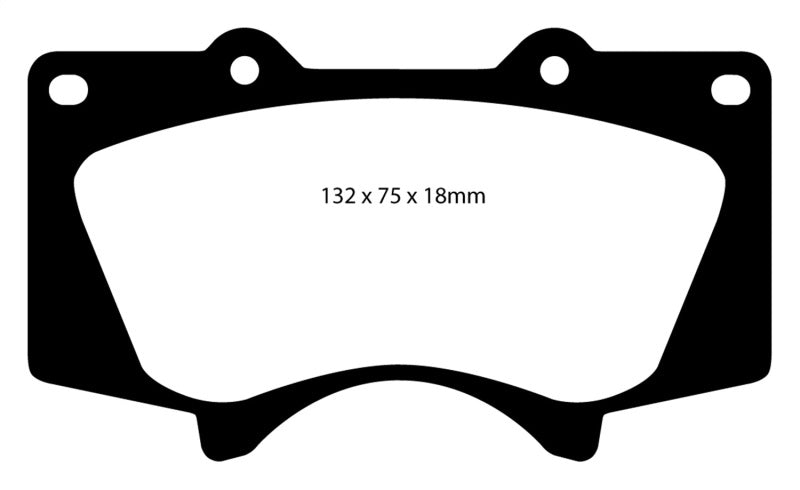 EBC 10+ Lexus GX460 4.6 Greenstuff Front Brake Pads - DP61657
