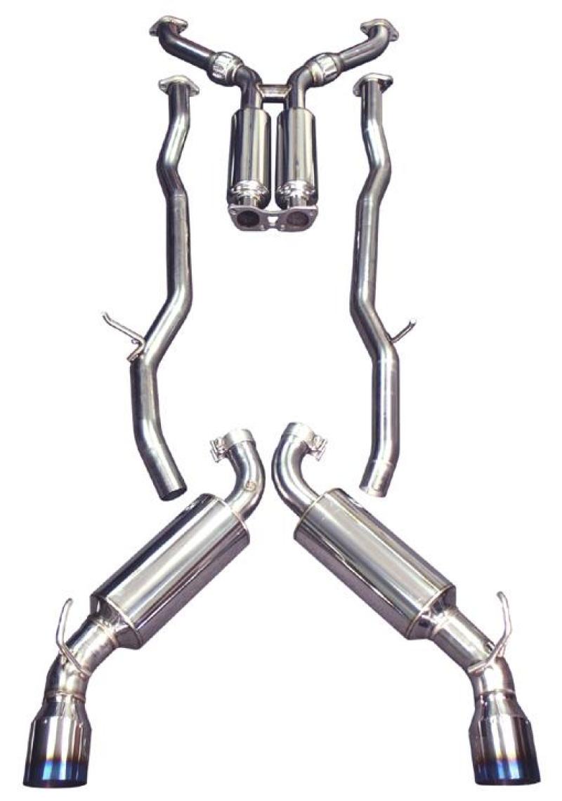 Injen 03-08 350Z Dual 60mm SS Cat-Back Exhaust w/ Built In Resonated X-Pipe - SES1987TT