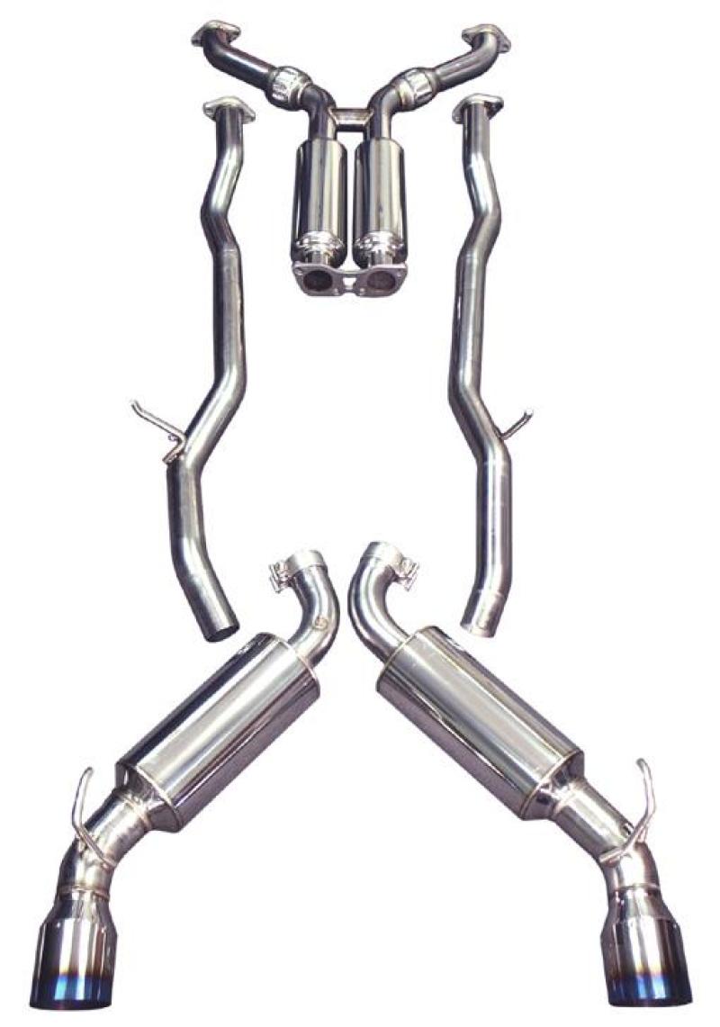 Injen 09-20 Nissan 370Z Dual 60mm SS Cat-Back Exhaust w/ Built In Resonated X-Pipe