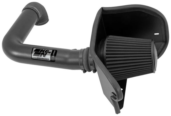 K&N 04-08 Ford F150 V8-5.4L/04-07 Ford Lobo 5.4L V8 Blackhawk Perf Intake Kit - 71-2556 for 2004-2008 Ford F 150 - front view