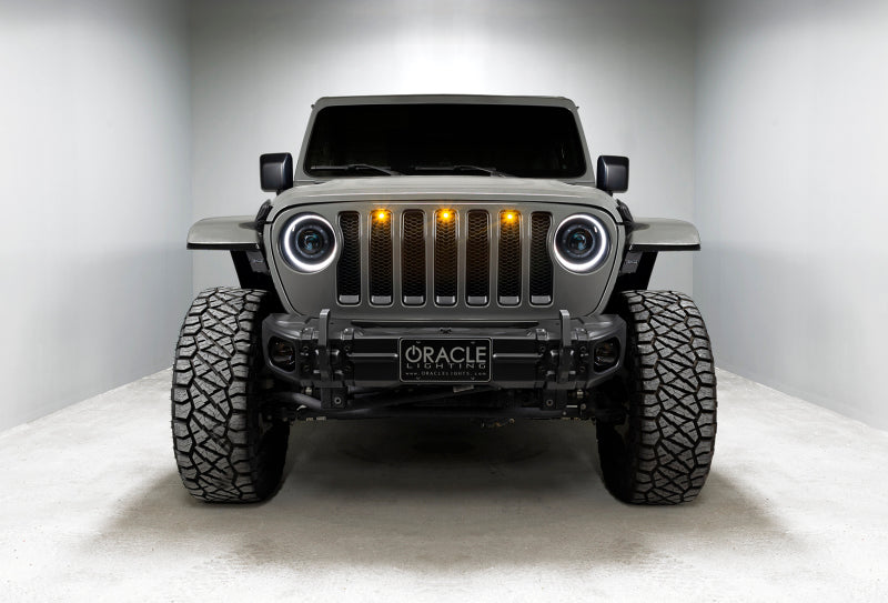 Oracle Oculus Bi-LED Projector Headlights for Jeep JL/Gladiator JT - Matte Black - 5500K