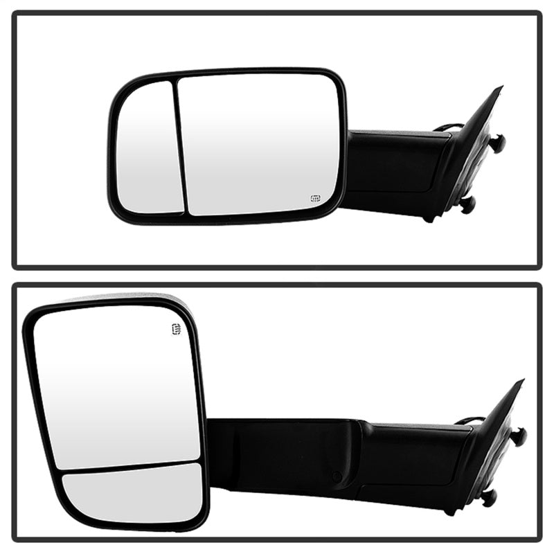 Xtune Dodge Ram 1500 09-12 Extendable Heated Adjust Mirror Black HoUSing Left MIR-DRAM09S-PWH-L - 9935596