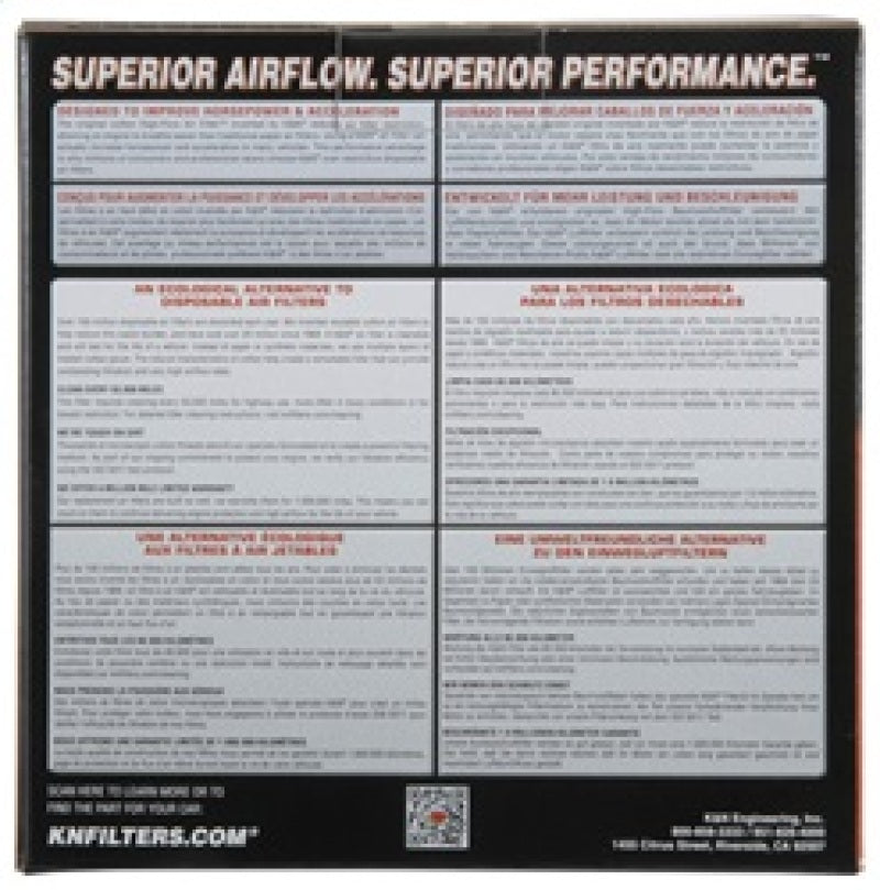 K&N REPLACEMENT AIR FILTER E-2022