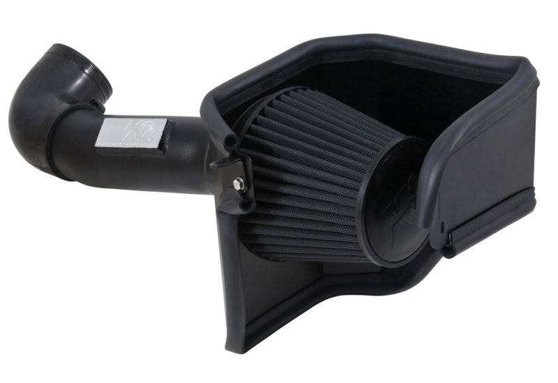 K&N Dodge/Chrysler 5.7/6.1L V8 Black Performance Intake Kit - 71-1542 for 2006-2023 Dodge Charger - front view