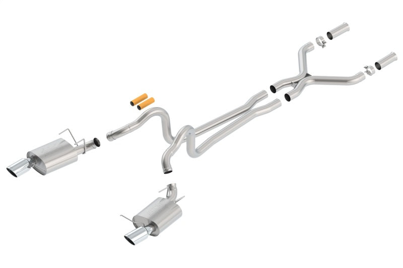 Borla 13-14 Mustang GT/Boss 302 5.0L V8 RWD Single Split Rear Exit ATAK Catback Exhaust - 140516