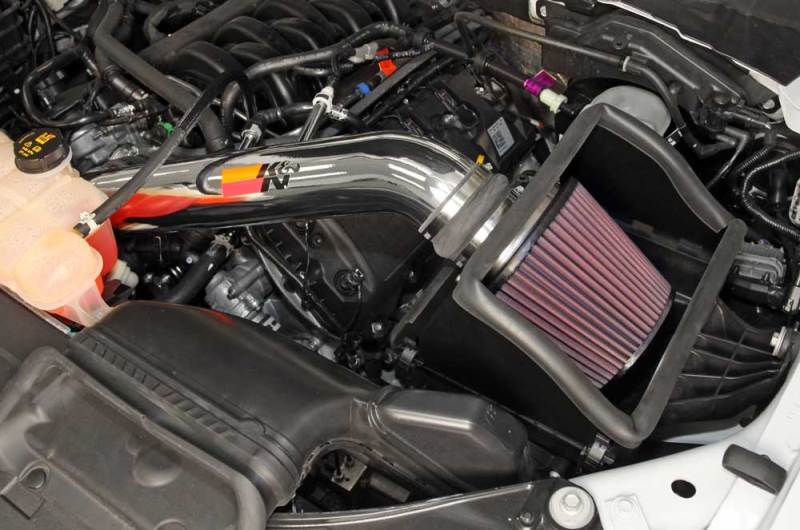 K&amp;N 15 Ford F150 5.0L V8 F/I High Flow Performance Intake Kit - 77-2591KP